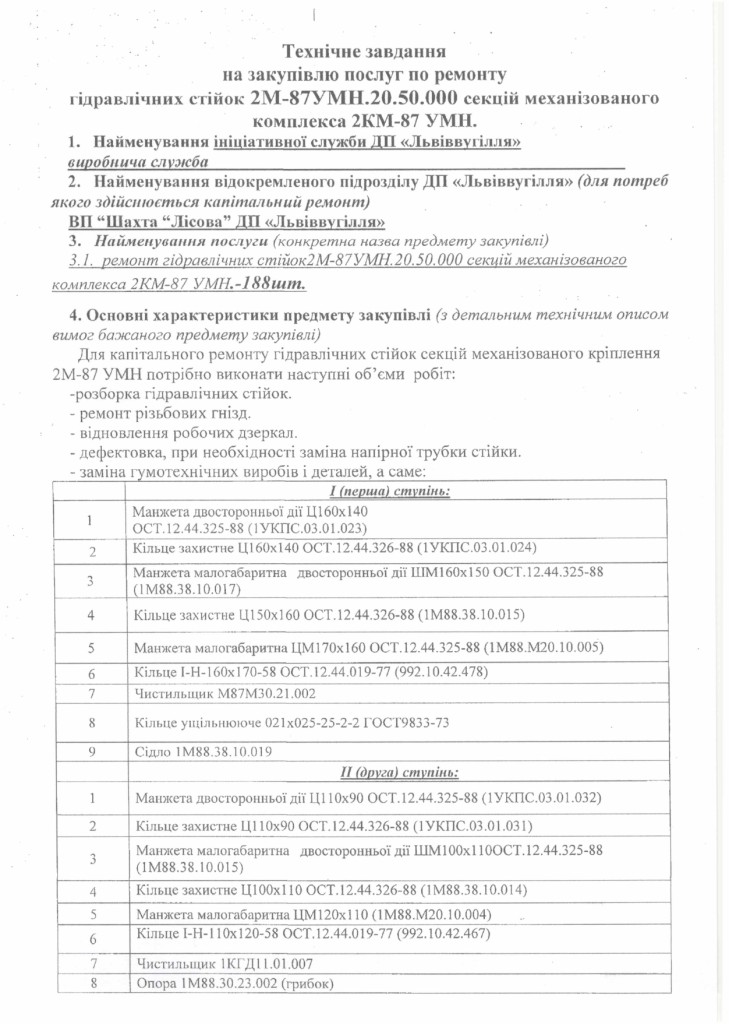 Технічне завдання - послуги з ремонту частин та механізмів секцій механізованого кріплення_page-0001