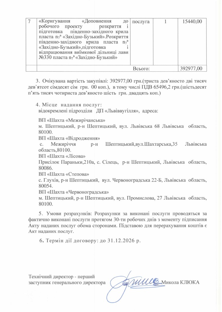 Обгрунтування доцільності закупівлі послуги з проведення експертиза проектів для шахт ДП «Львіввугілля»_page-0005