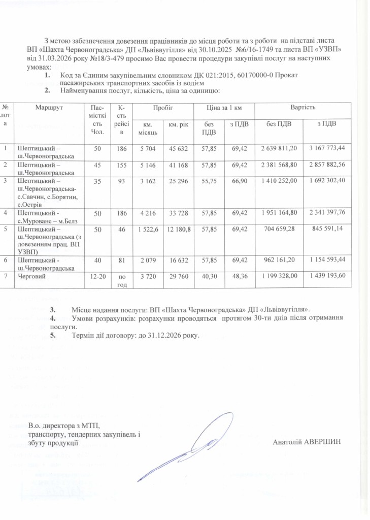 Обгрунтування доцільності закупівлі послуги з перевезення пасажирів ВП Шахта Червоноградська_page-0002