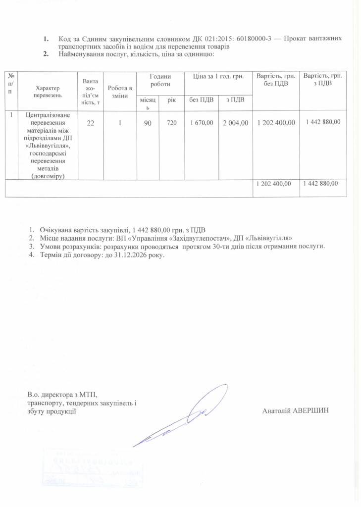 Обгрунтування доцільності закупівлі послуги з перевезення вантажним транспортом - довга тяга_page-0002