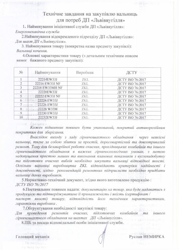 Технічне завдання на закупівлю вальниць в асортименті_page-0001