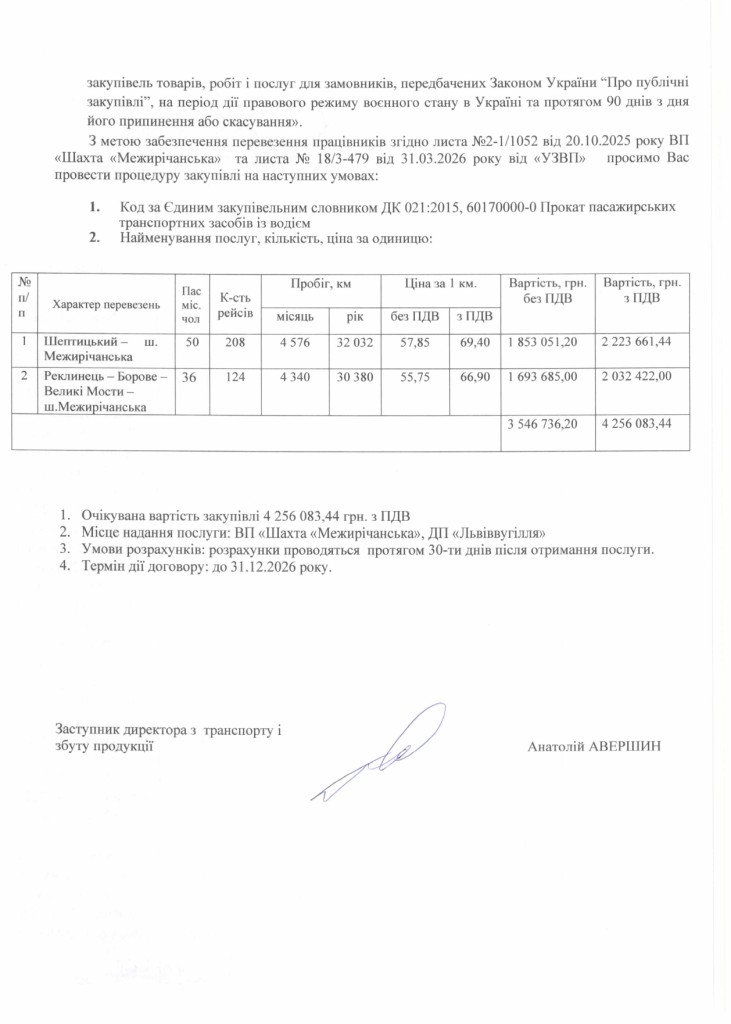 Обгрунтування доцільності закупівлі послуги з перевезення пасажирів ВП Шахта Межирічанська (1)_page-0002