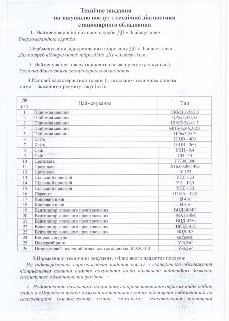 Технічне завдання на закупівлю послуги з технічної діагностики стаціонарного обладнання_page-0001